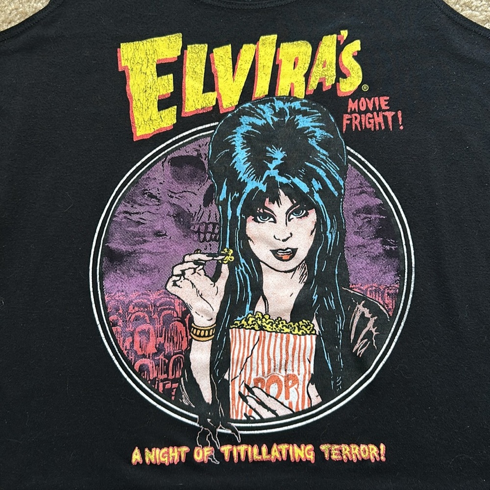 Elvira graphic tank top